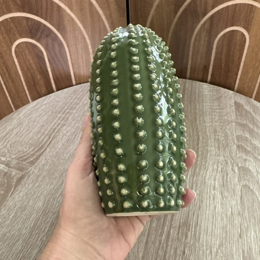 IKEA SJALSLIGT Green w White Dots Cactus Replacement Decorative Figure Ceramic